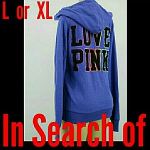 ISO Victoria's Secret VS Sweatshirt Hoodie Rainbow